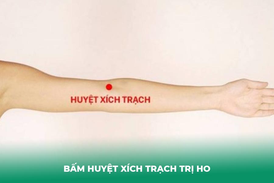 Bấm huyệt Xích Trạch trị ho
