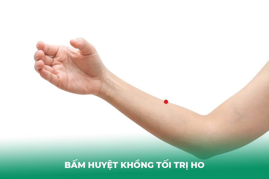 Bấm huyệt Khổng Tối trị ho