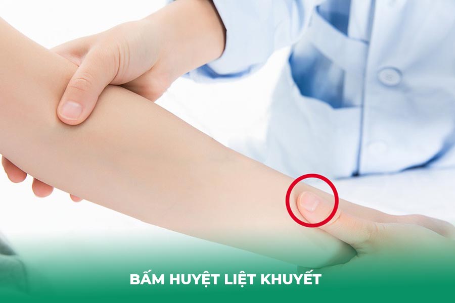 Bấm huyệt liệt khuyết 