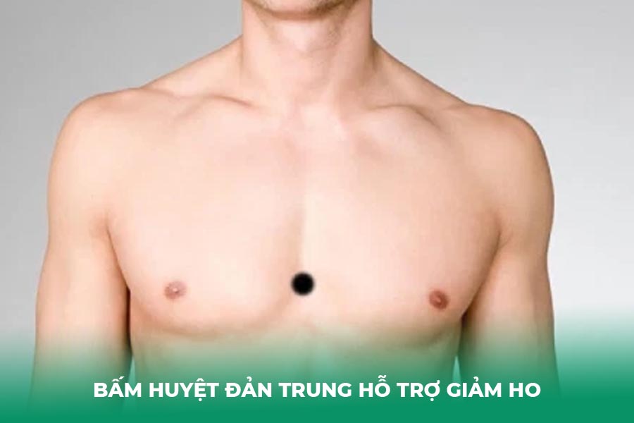 Bấm huyệt Đản Trung hỗ trợ giảm ho