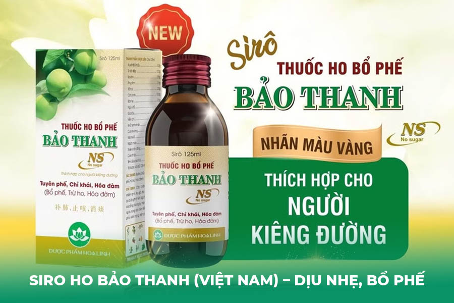 Siro Ho Bảo Thanh (Việt Nam) – Dịu Nhẹ, Bổ Phế