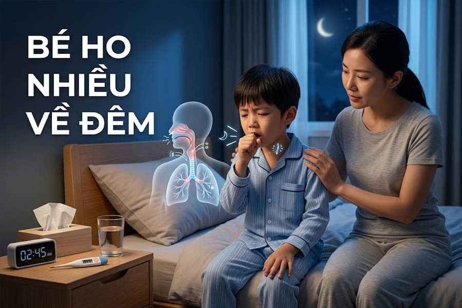 Bé Ho Nhiều Về Đêm: Cha Mẹ Phải Làm Sao?