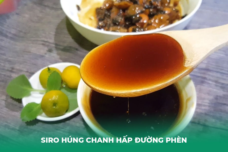 Siro Húng Chanh Hấp Đường Phèn