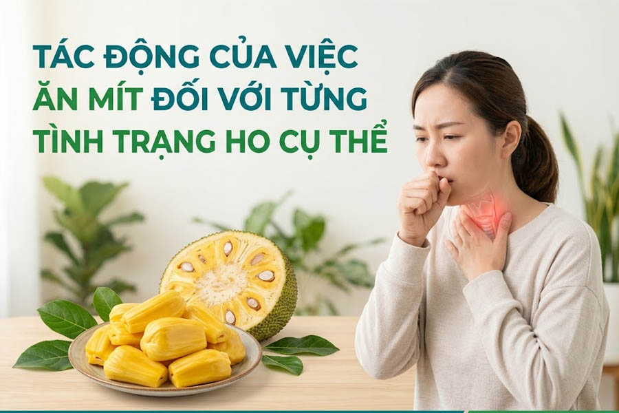 Tác động của việc ăn mít đối với từng tình trạng ho cụ thể