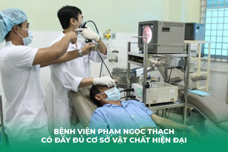 Bệnh viện Phạm Ngọc Thạch có đầy đủ cơ sở vật chất hiện đại.