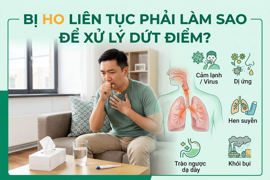 Bị Ho Liên Tục Phải Làm Sao Để Xử Lý Dứt Điểm?