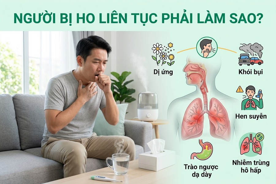 Người Bị Ho Liên Tục Phải Làm Sao?