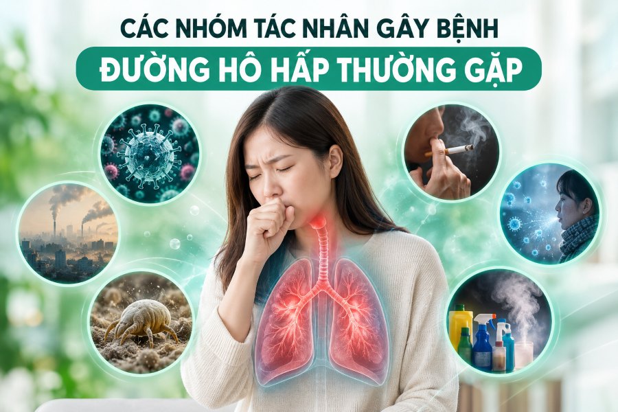 Các nhóm tác nhân gây bệnh đường hô hấp thường gặp