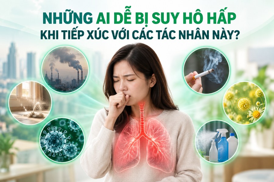 Những ai dễ bị suy hô hấp khi tiếp xúc với các tác nhân này?