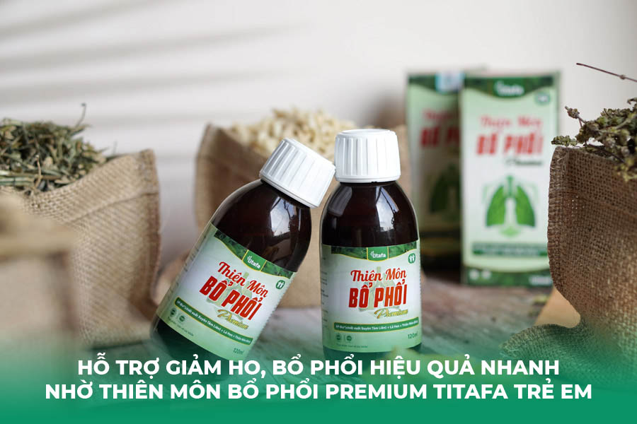 Hỗ Trợ Giảm Ho, Bổ Phổi Hiệu Quả Nhanh Nhờ Thiên Môn Bổ Phổi Premium Titafa Trẻ Em