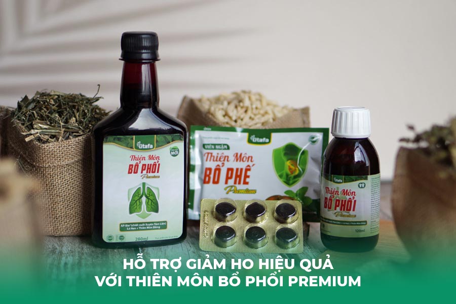Hỗ Trợ Giảm Ho Hiệu Quả Với Thiên Môn Bổ Phổi Premium