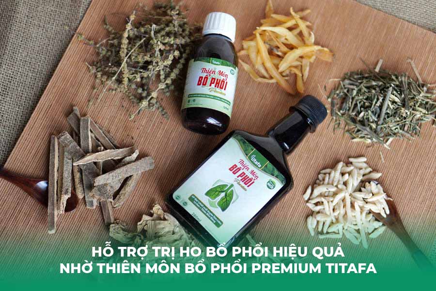 Hỗ Trợ Trị Ho Bổ Phổi Hiệu Quả Nhờ Thiên Môn Bổ Phổi Premium Titafa