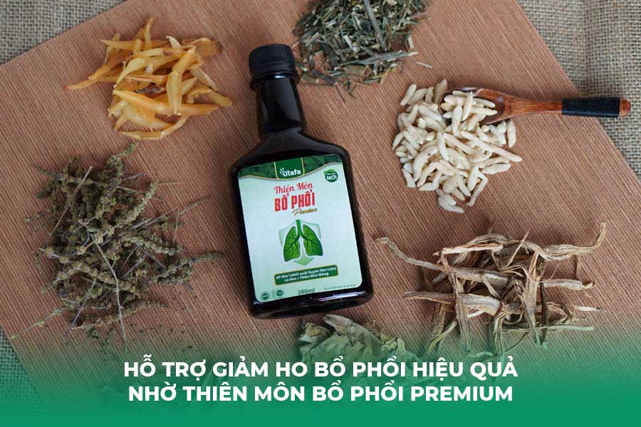 Hỗ Trợ Giảm Ho Bổ Phổi Hiệu Quả Nhờ Thiên Môn Bổ Phổi Premium