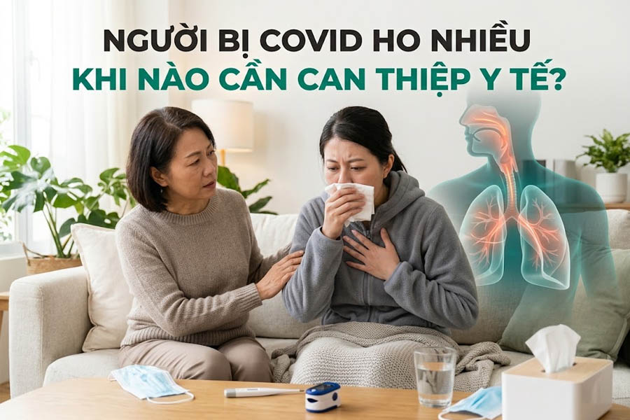 Người bị Covid ho nhiều khi nào cần can thiệp y tế?