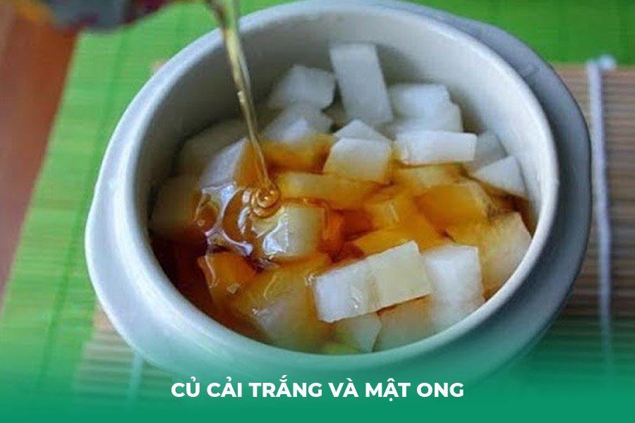 Củ cải trắng và mật ong