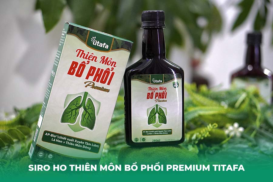 Dùng Siro Ho Thiên Môn Bổ Phổi Premium Titafa