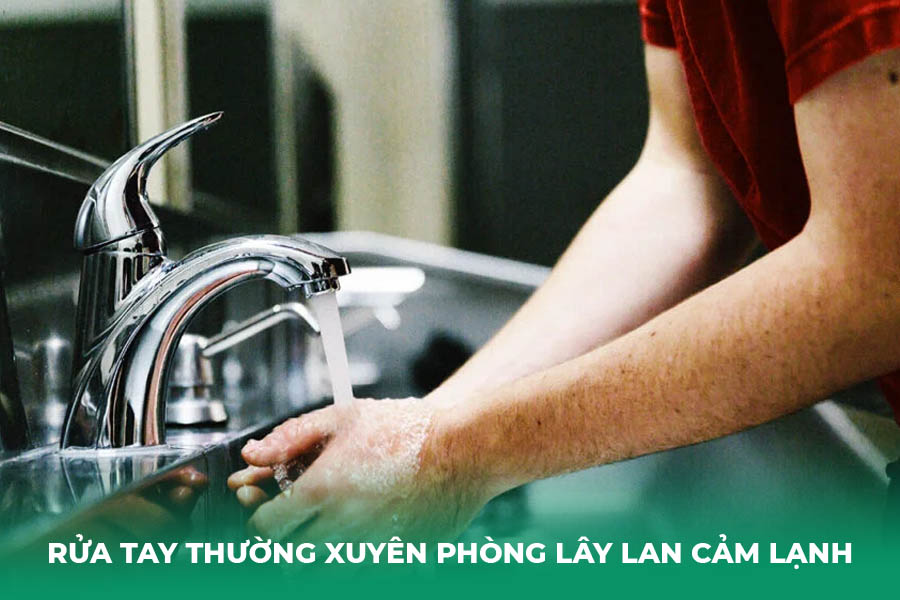 Rửa tay thường xuyên Phòng Ngừa Lây Lan Cảm Lạnh?