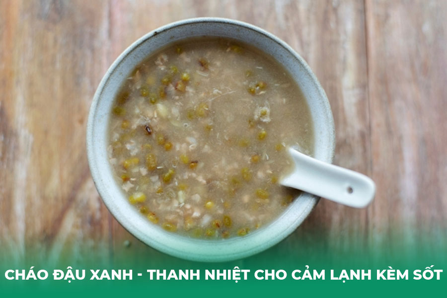 Cháo đậu xanh – Thanh nhiệt cho cảm lạnh kèm sốt