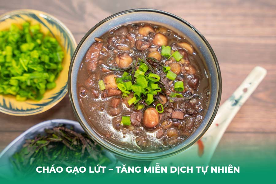 Cháo gạo lứt – Tăng miễn dịch tự nhiên