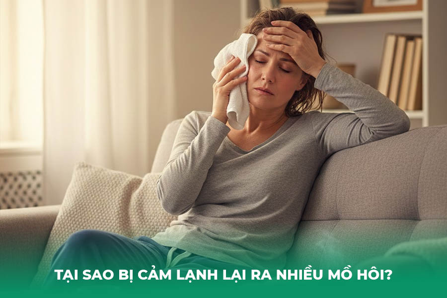 Tại sao bị cảm lạnh lại ra nhiều mồ hôi?