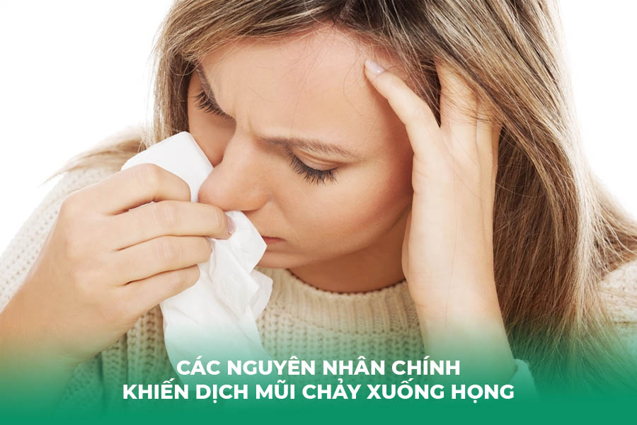 Các Nguyên Nhân Chính Khiến Dịch Mũi Chảy Xuống Họng