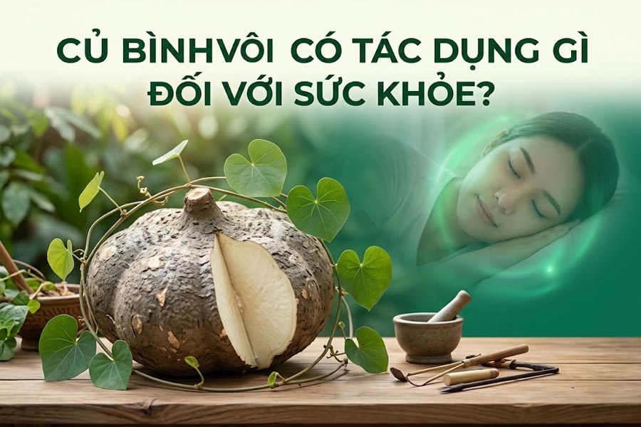 Củ bình vôi có tác dụng gì đối với sức khỏe?