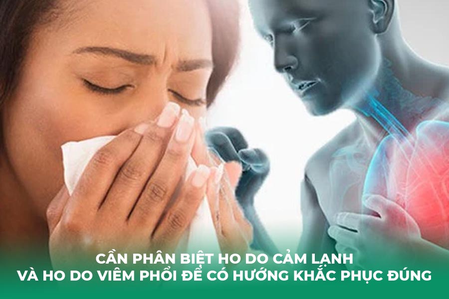 Cần phân biệt ho do cảm lạnh và ho do viêm phổi để có hướng khắc phục đúng