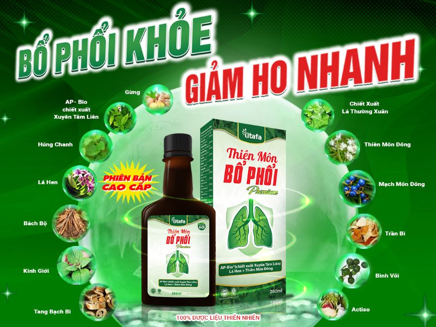 Thiên Môn Bổ Phổi Premium - Giải pháp hỗ trợ trị ho do cảm lạnh an toàn