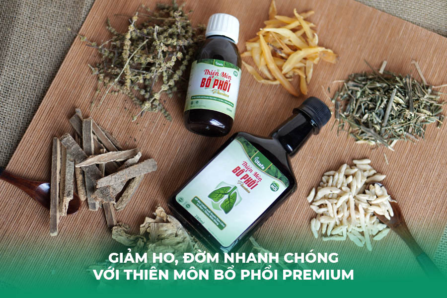 Giảm ho, đờm nhanh chóng với Thiên Môn Bổ Phổi Premium