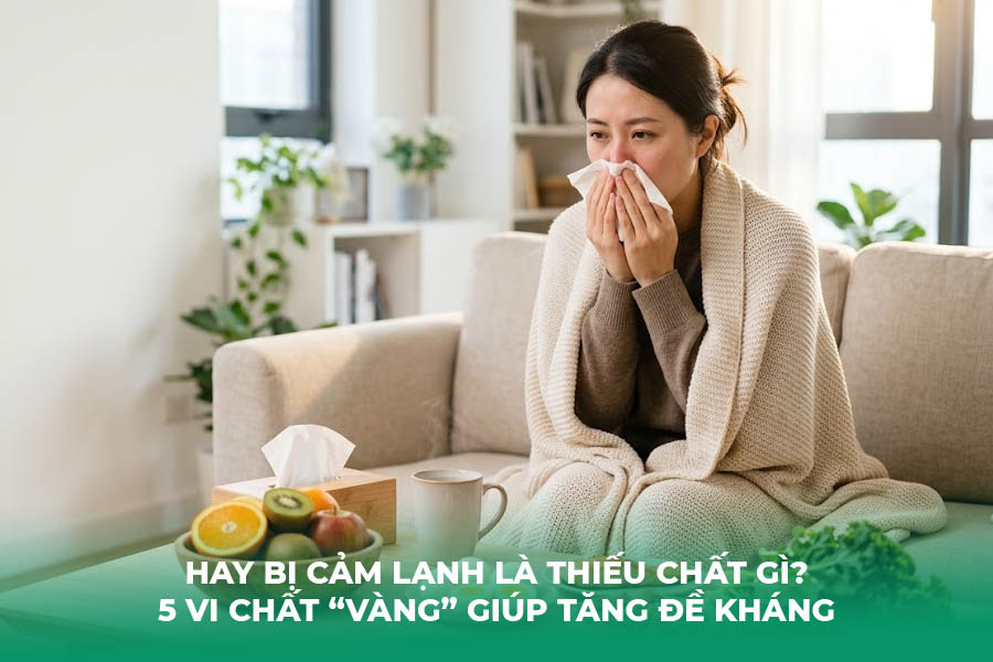 Hay Bị Cảm Lạnh Là Thiếu Chất Gì? 5 Vi Chất “Vàng” Giúp Tăng Đề Kháng