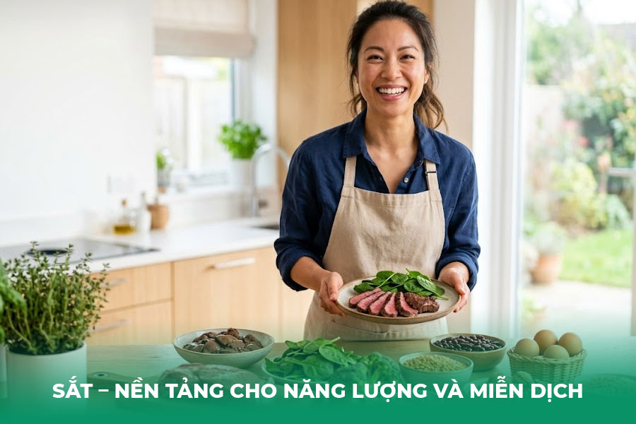 Sắt – Nền Tảng Cho Năng Lượng Và Miễn Dịch