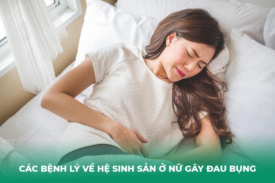 Các bệnh lý về hệ sinh sản ở nữ gây đau bụng