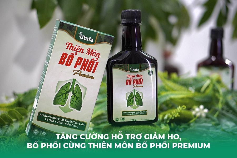Tăng cường hỗ trợ giảm ho, bổ phổi cùng Thiên Môn Bổ Phổi Premium