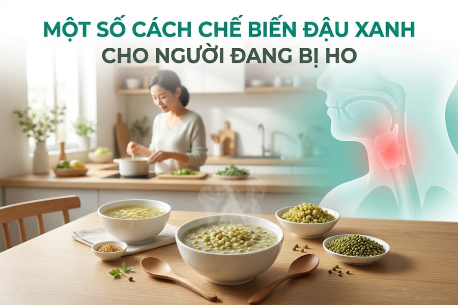 Một số cách chế biến đậu xanh cho người đang bị ho