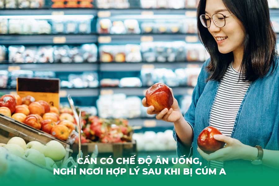 Cần có chế độ ăn uống, nghỉ ngơi hợp lý sau khi bị cúm A