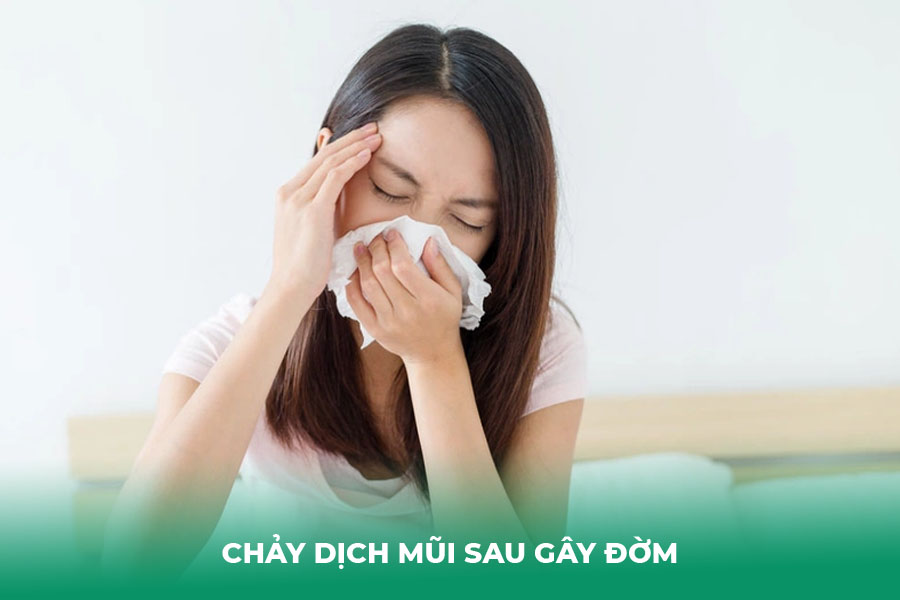 Chảy dịch mũi sau gây đờm