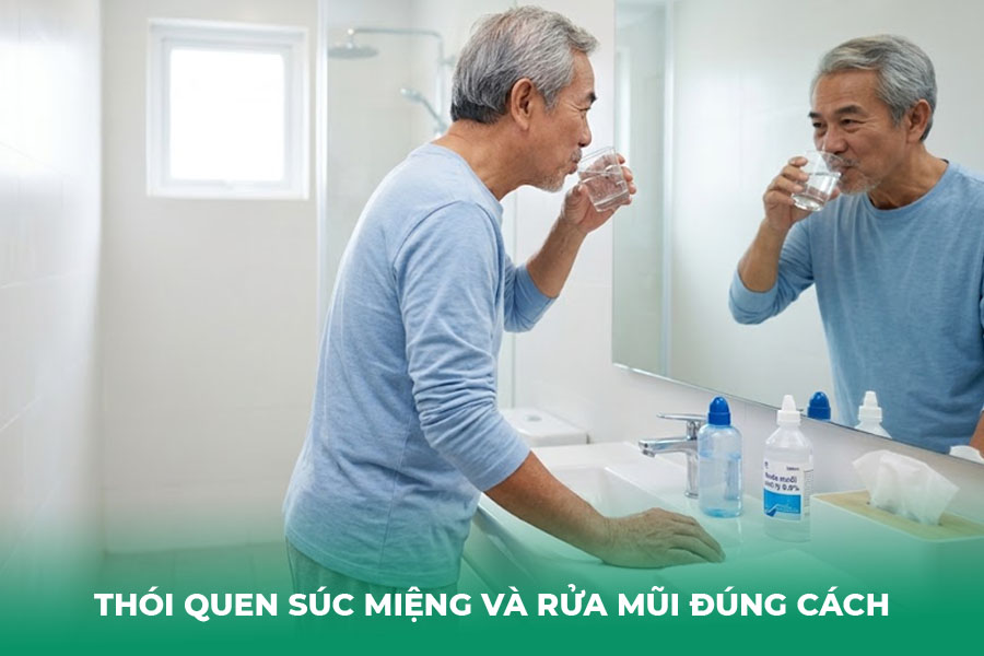 Thói Quen Súc Miệng Và Rửa Mũi Đúng Cách