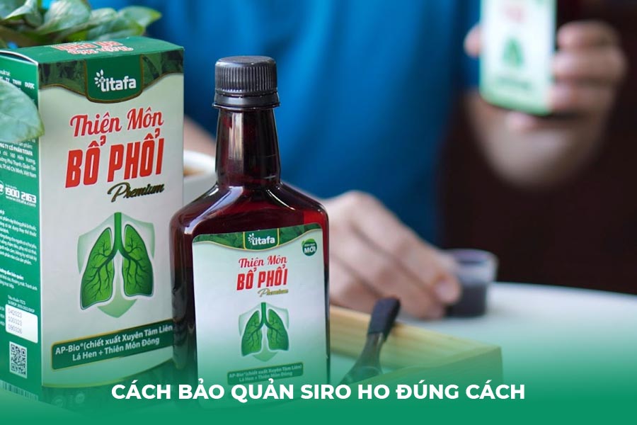 Cách bảo quản siro ho đúng cách