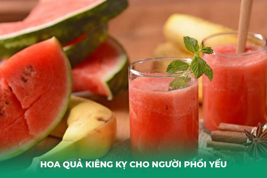 Lưu ý một số loại hoa quả kiêng kỵ cho người phổi yếu