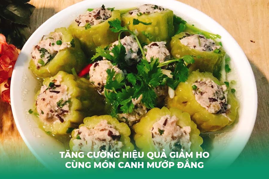 Tăng cường hiệu quả giảm ho cùng món canh mướp đắng