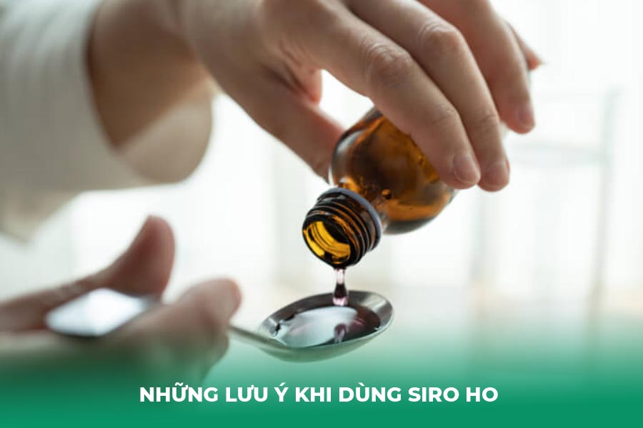 Những lưu ý khi dùng siro ho 