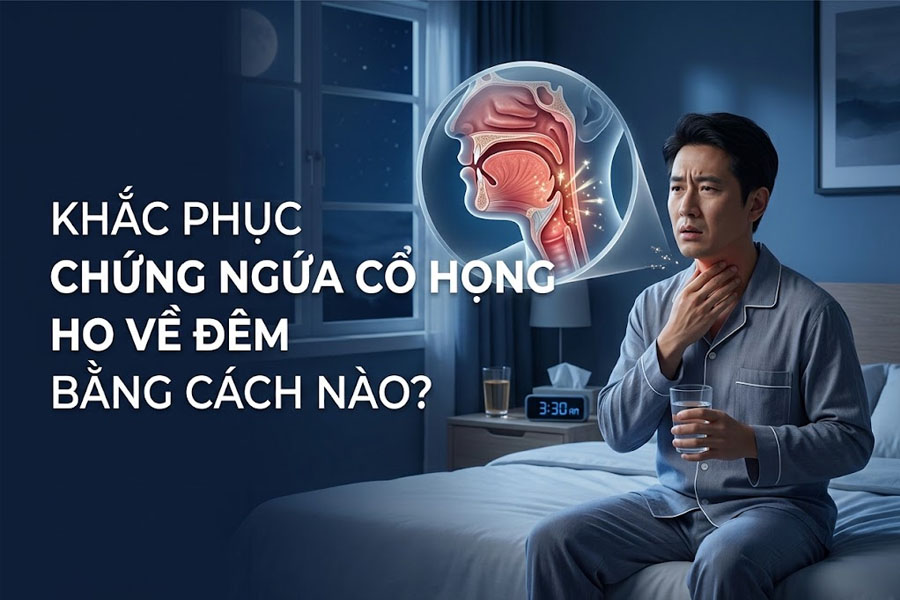 Khắc Phục Chứng Ngứa Cổ Họng Ho Về Đêm Bằng Cách Nào?