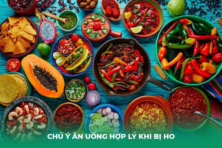Chú ý ăn uống hợp lý khi bị ho