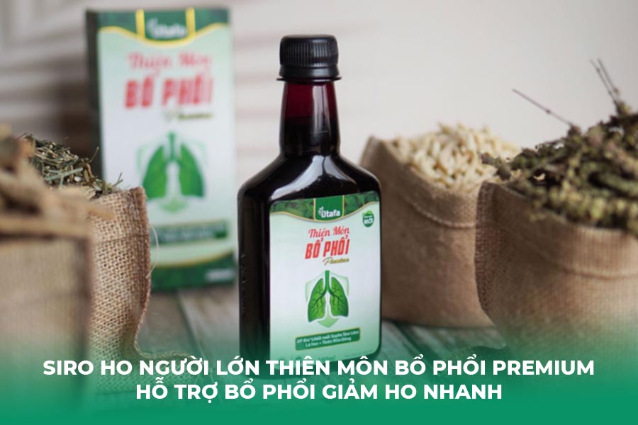 Siro ho người lớn Thiên Môn Bổ Phổi Premium - Hỗ trợ bổ phổi giảm ho nhanh