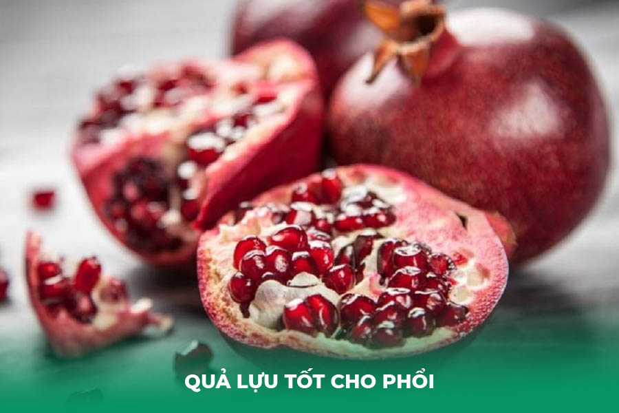 quả lựu tốt cho phổi