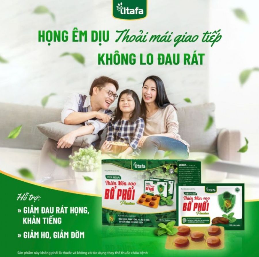 Thông tin tổng quan Kẹo Ngậm Thiên Môn 400 Premium Bổ Phổi 
