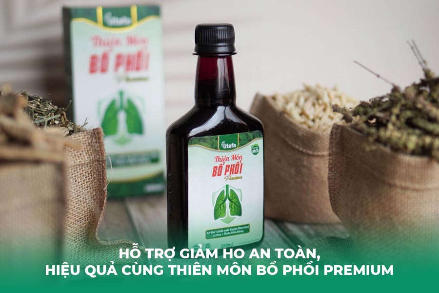 Hỗ trợ giảm ho an toàn, hiệu quả cùng Thiên Môn Bổ Phổi Premium
