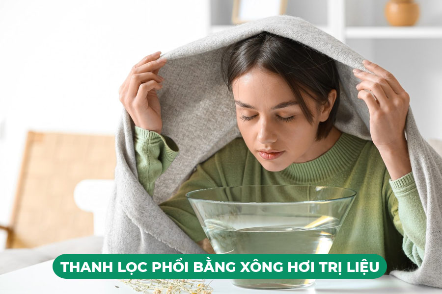 Thanh lọc phổi bằng cách xông hơi trị liệu khá hiệu quả