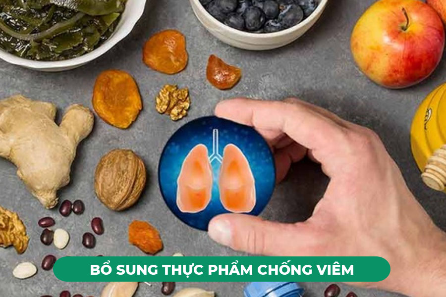Bổ sung chế độ ăn với nhiều thực phẩm chống viêm để bảo vệ phổi hiệu quả