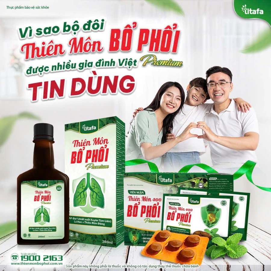 Thiên Môn 400 Bổ Phổi Premium Titafa – Giải Pháp Hỗ Trợ Chăm Sóc Cổ Họng Từ Xuyên Tâm Liên